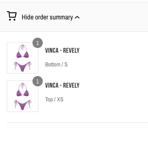 VINCA - REVELY TRIANGL BIKINI (NWT) - Picture 4 of 4